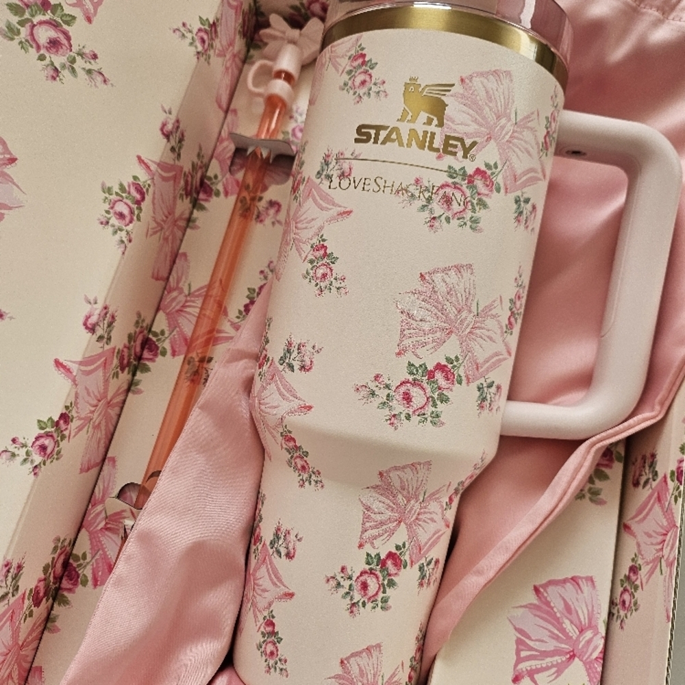 Stanley Love Shack Fancy 40oz Pink Ship Today